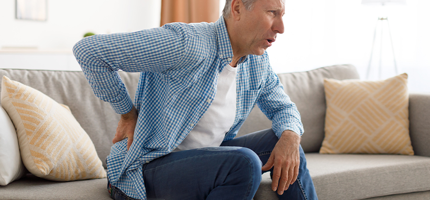patient experiencing Sciatica and in need of the neuropathy treatment protocol at Pittsburgh East Health Center in Monroeville